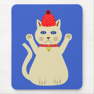 Tapis De Souris Chat de Noël mignon