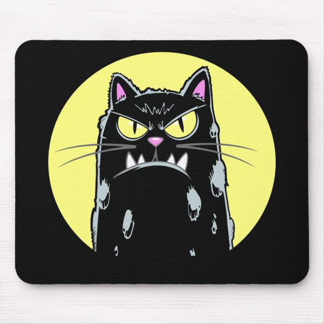 Tapis De Souris Chat gris (Devant)