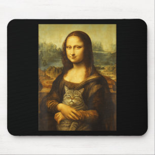 Tapis De Souris Chat Mona Lisa pour les amoureux de chats