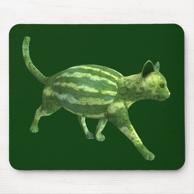 Tapis De Souris Chat national de la journée de la pastèque (Devant)