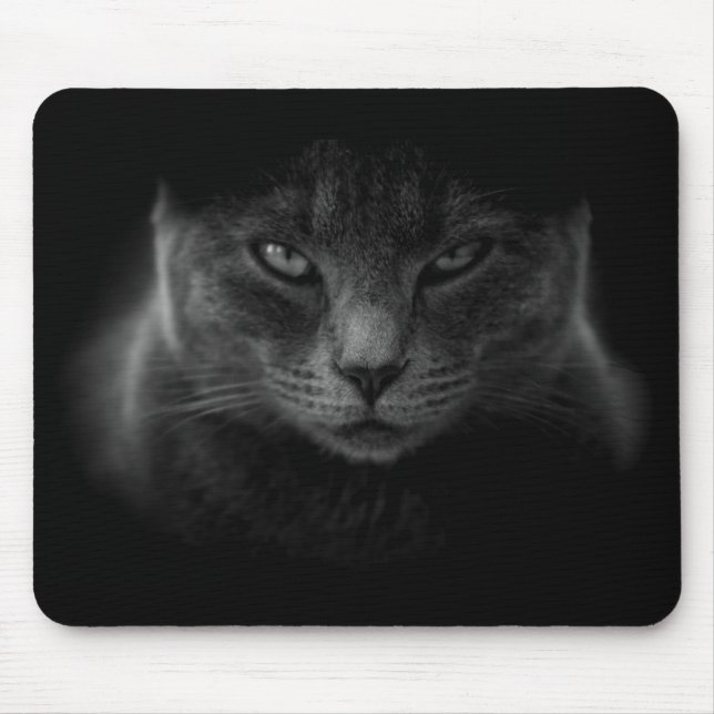 Tapis De Souris Chat noir (Devant)