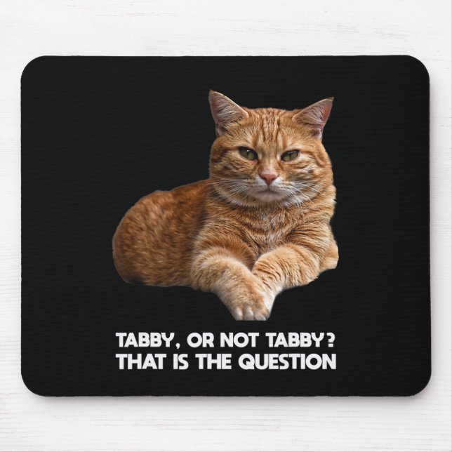 Tapis De Souris Chat orange mignon (Devant)