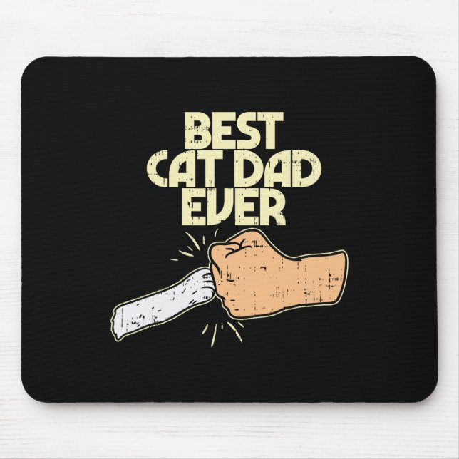 Tapis De Souris Chat Papa Jamais Drôle Kitten Animateur Adulte Pro (Devant)