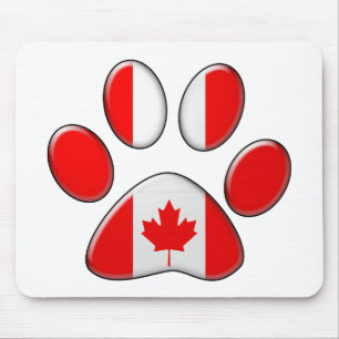 Tapis De Souris Chat patriotique canadien