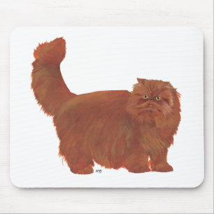 Tapis De Souris Chat Persan roux à poil long