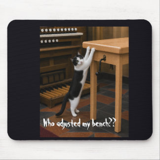 Tapis De Souris Chat qui gratte un banc d'orgue