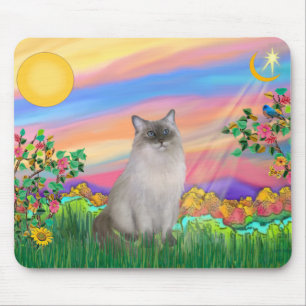 Tapis De Souris Chat Ragdoll (Bleu Point) - Étoile du jour