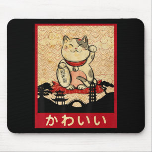 Tapis De Souris Chat Ramen Bowl Anime nouilles japonaises Kawaii N