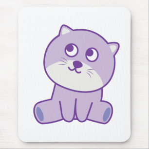Tapis De Souris chat regardant le ciel