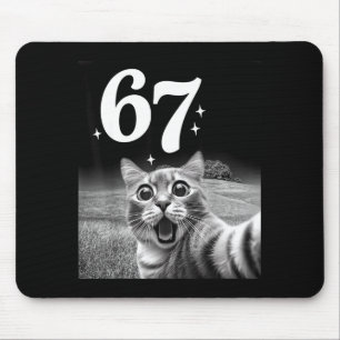Tapis De Souris Chat selfie avec 67 mème chats drôles graphique po