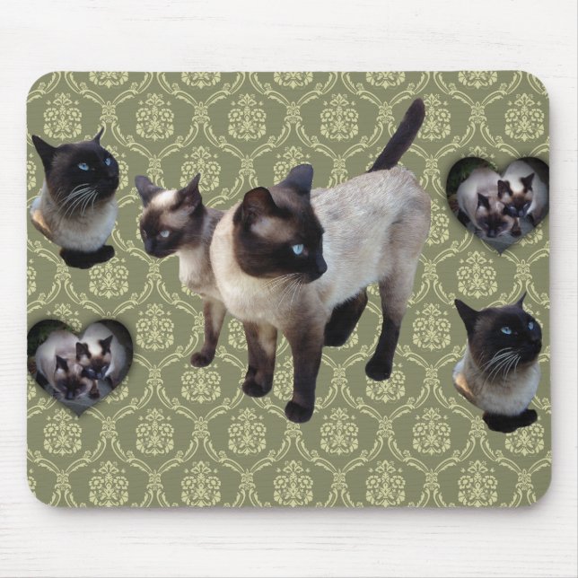 Tapis De Souris Chat siamois né en Thaïlande (Devant)