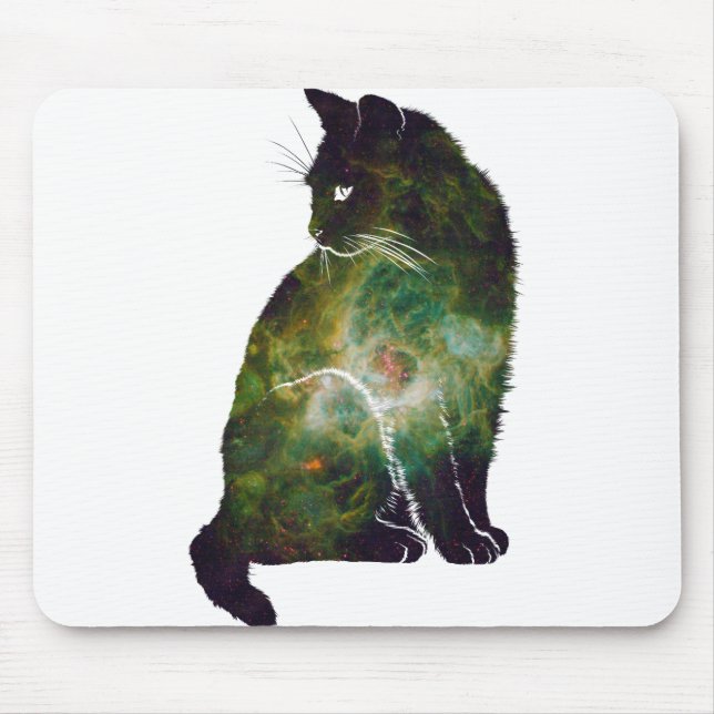 Tapis De Souris Chat spatial (Devant)