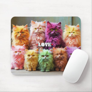 Tapis de souris chat violet – Cadeau parfait pour