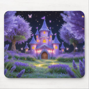 Tapis De Souris Château de Fairy de la Lavande Cachée Grove