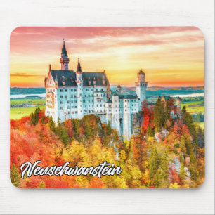 Tapis De Souris Château De Neuschwanstein, Allemagne, Automne