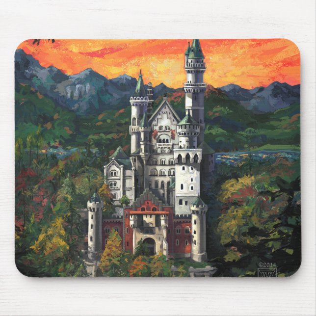 Tapis De Souris Château Schloss Neuschwanstein (Devant)