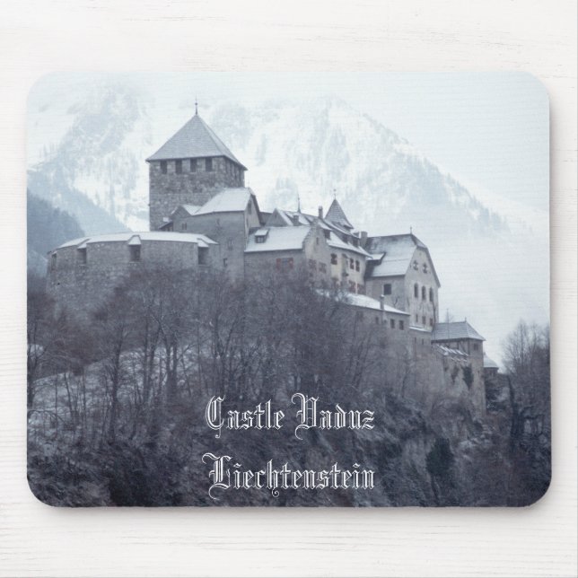 Tapis De Souris Château Vaduz Liechtenstein (Devant)