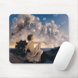 Tapis De Souris Châteaux en Espagne de Maxfield Parrish 1904 Fanta