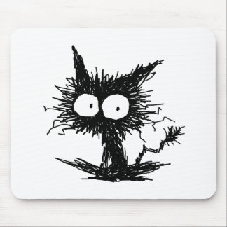 Tapis De Souris Chaton mal peigné noir GabiGabi
