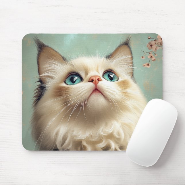 Tapis De Souris Chaton Ragdoll (Avec souris)