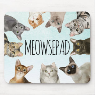 Tapis De Souris Chats amusants   Meowsepad Cute Kittens