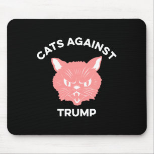 Tapis De Souris Chats contre le manifeste politique de Trump