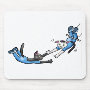 Tapis De Souris Chats de trapèze de cirque