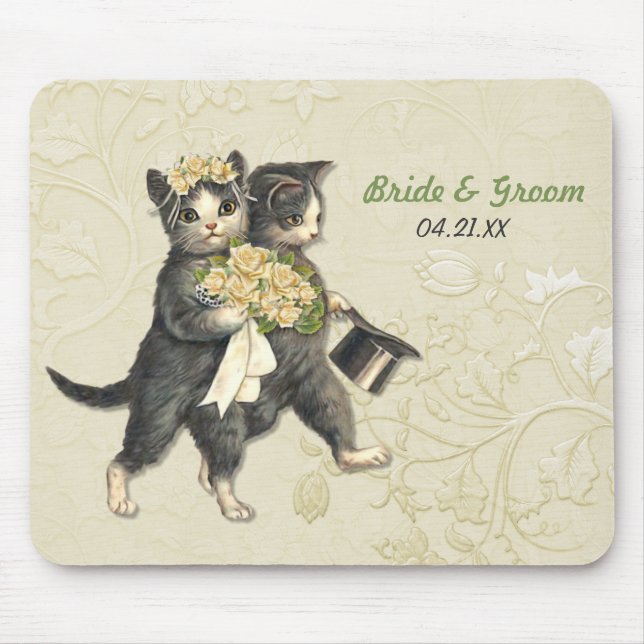 Tapis De Souris Chats mariages (Devant)