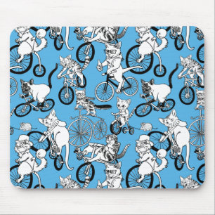 Tapis De Souris Chats sur le motif de vélos