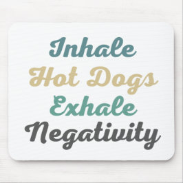 Tapis De Souris Chaud Chiens de l'inhaler Négativité