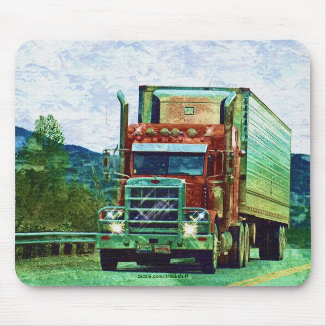 Tapis De Souris Chauffeurs de camion Mousepad de transport routier (Devant)