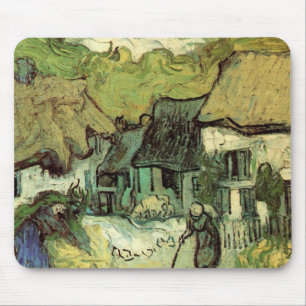 Tapis De Souris Chaumières à Jorgus par Vincent van Gogh