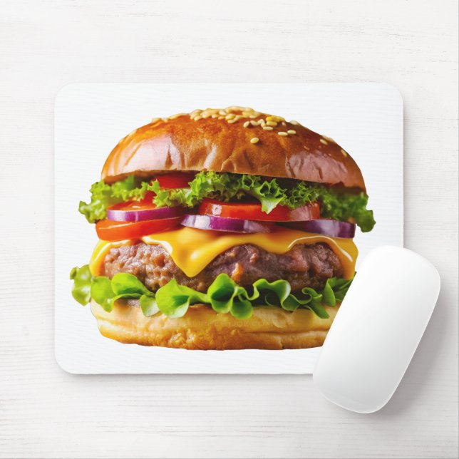 Tapis De Souris ChaussureHabille hamburger empilé thic (Avec souris)