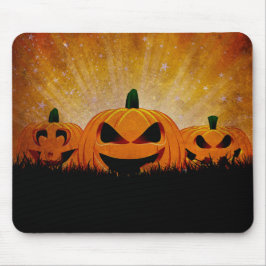 Tapis De Souris Chauves-souris et sorcières Citrouilles Halloween
