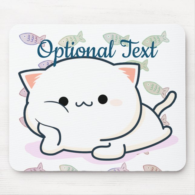 Tapis De Souris Cheeky Kawaii Style Kitten (Devant)