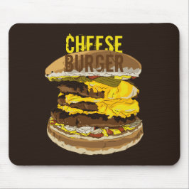 Tapis De Souris Cheeseburger Dark Mousepad
