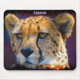 Tapis De Souris Cheetah Big Cat Wildlife Art Mousepad