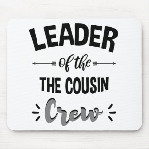 Tapis De Souris Chef de la Tribu des Cousins T-shirt drôle de Cous