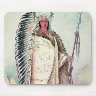 Tapis De Souris Chef de Sioux, 'le Rock noir