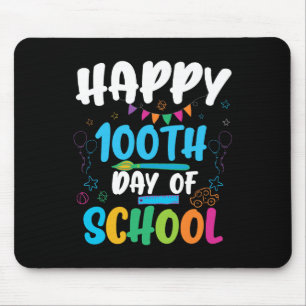 Tapis De Souris Chemise 100e jour d'école pour enseignant ou enfan