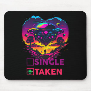 Tapis De Souris Chemise Alien Saint-Valentin Célibataire ou Pris C