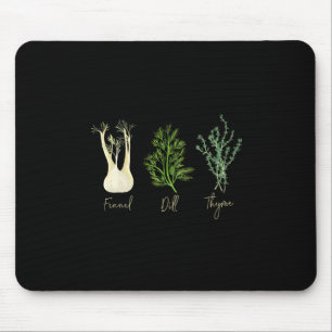 Tapis De Souris Chemise Anti Trump Fines Herbes Fenouil Aneth Thym