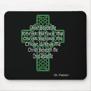 Tapis De Souris Chemise Croix Celtique Prière Saint Patrick Chréti