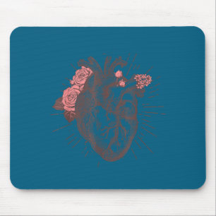 Tapis De Souris Chemise d'anatomie du cœur anatomique féminin Cœur
