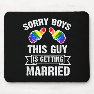 Tapis De Souris Chemise de célibataire Fête LGBT Fierté gay Marié