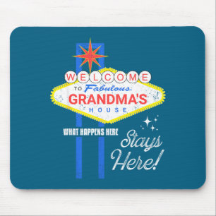 Tapis De Souris Chemise de la maison de grand-mère Vegas drôle gra