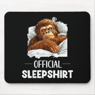 Tapis De Souris Chemise de nuit pour amateurs de Bigfoot Sasquatch