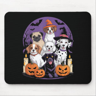 Tapis De Souris Chemise Halloween de chien fantôme drôle Halloween