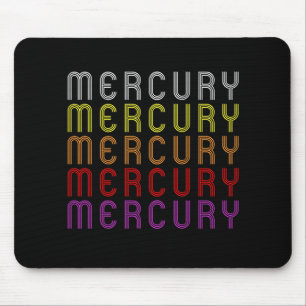 Tapis De Souris Chemise Mercury Planet Rétro Vintage Astronomie