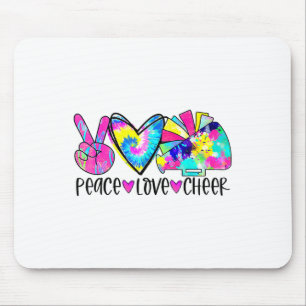 Tapis De Souris Chemise Paix Amour Cheer Tie Dye Cheerleading Chee